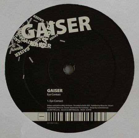 Jon Gaiser : Eye Contact (2x12")