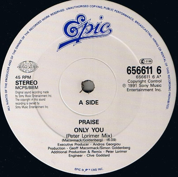 Praise : Only You (12", Single)
