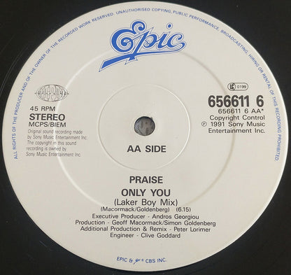 Praise : Only You (12", Single)
