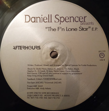 Daniell Spencer : The F'n Lone Star E.P. (12", EP)