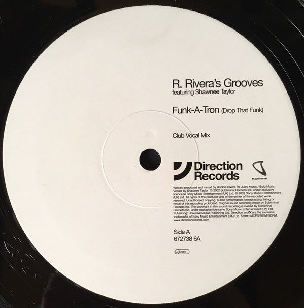 Robbie Rivera Grooves* Featuring Shawnee Taylor : Funk-A-Tron (Drop That Funk) (12")