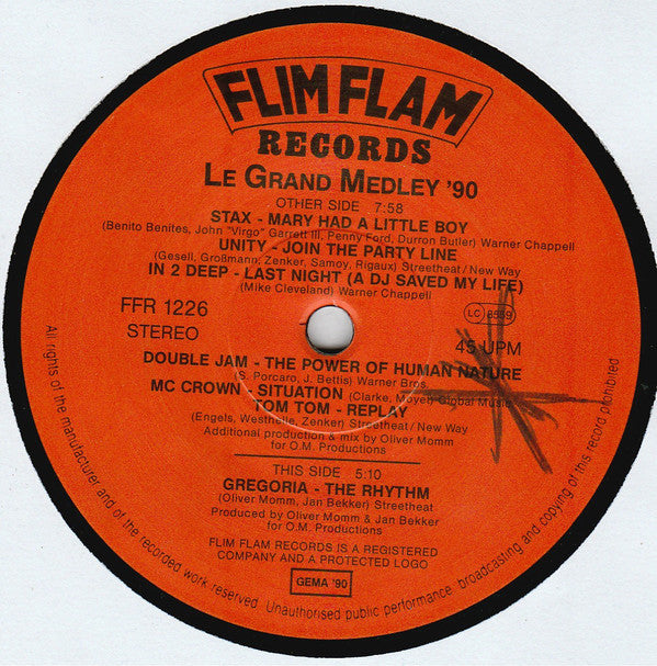 Various : Le Grand Medley '90 (12")