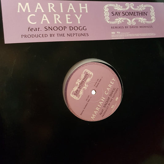 Mariah Carey Feat. Snoop Dogg : Say Somethin' (12", Promo)