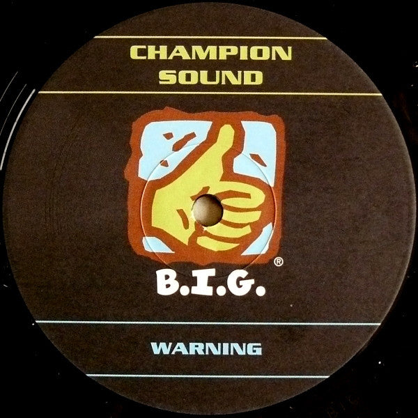 Champion Sound (2) : Warning (12")
