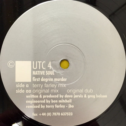 Native Soul : First Degree Murder (12")
