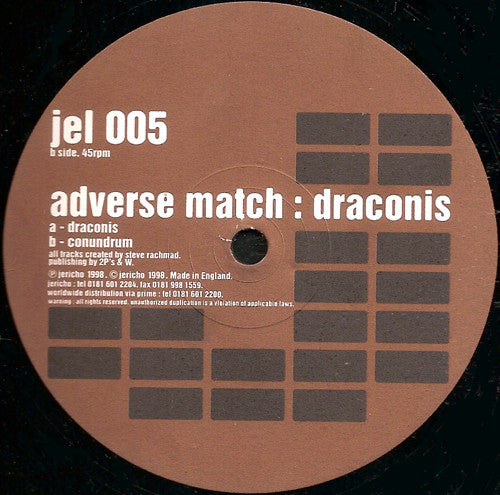Adverse Match : Draconis (12")