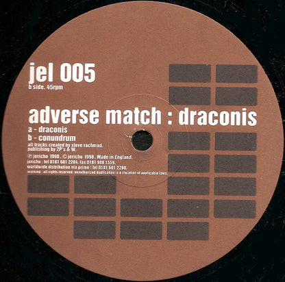 Adverse Match : Draconis (12")