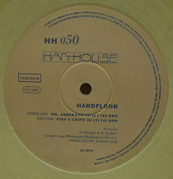 Hardfloor : Mr. Anderson / Fish & Chips (12", Single, Gol)