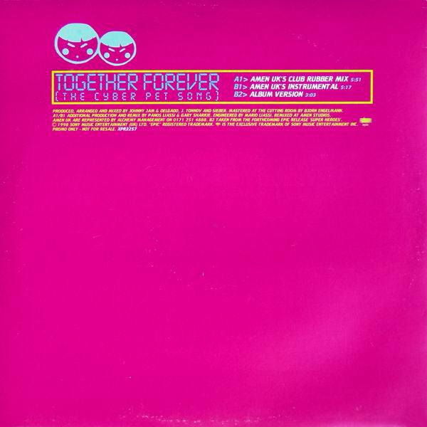 Daze : Together Forever (The Cyber Pet Song) (Amen UK Mixes) (12", Promo)