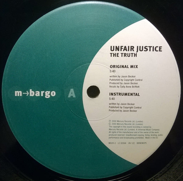 Unfair Justice : The Truth (12")