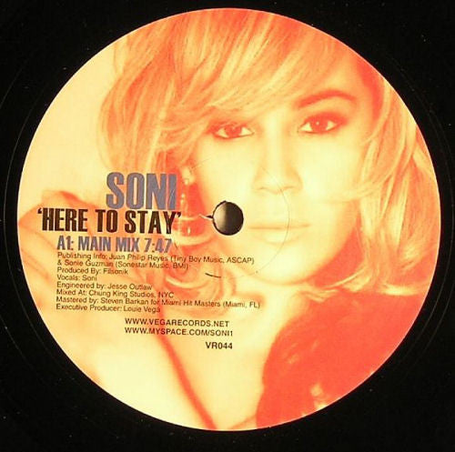 Soni (3) : Here To Stay (12")