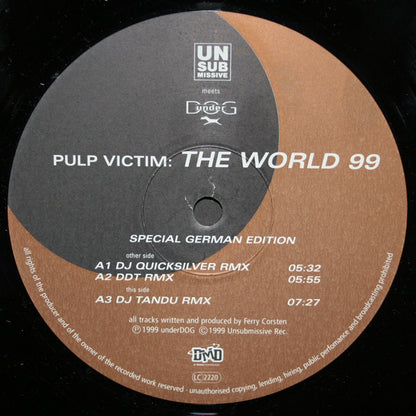 Pulp Victim : The World 99 (2x12")