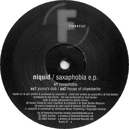 Niquid : Saxaphobia E.P. (12", EP)