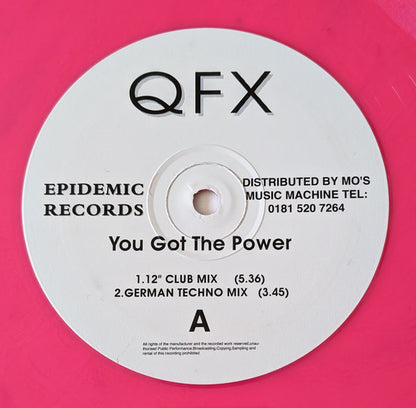 Q.F.X* : You Got The Power (12", Pin)