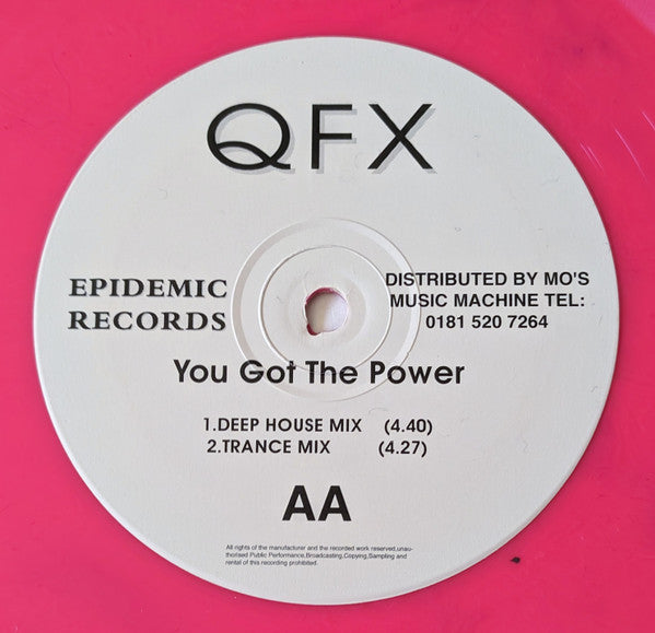 Q.F.X* : You Got The Power (12", Pin)
