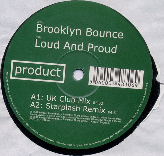 Brooklyn Bounce : Loud And Proud (12")