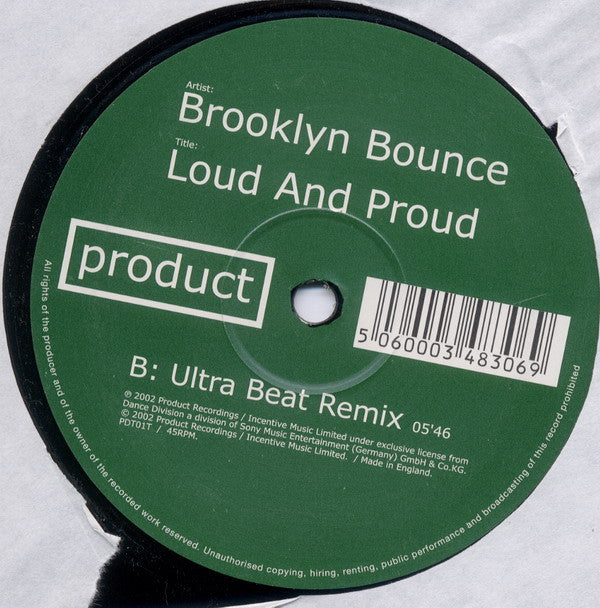 Brooklyn Bounce : Loud And Proud (12")