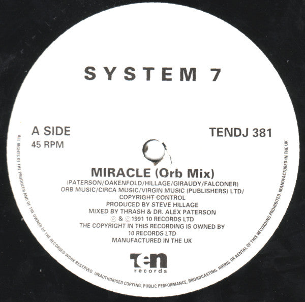 System 7 : Miracle (12", Promo)