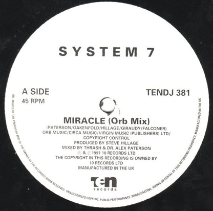System 7 : Miracle (12", Promo)