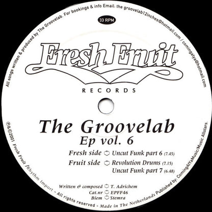 Groove Lab : EP Vol. 6 (12", EP)