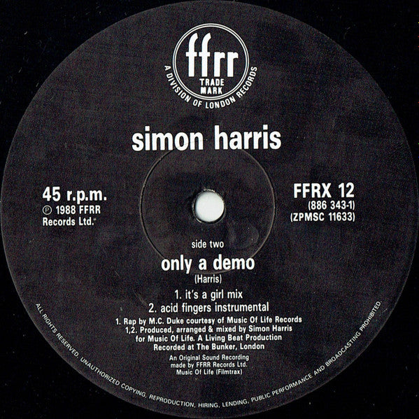 Simon Harris : Here Comes That Sound (12")
