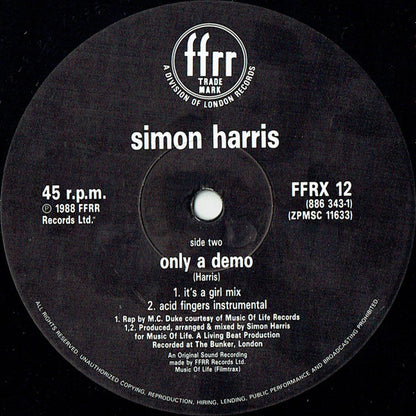 Simon Harris : Here Comes That Sound (12")