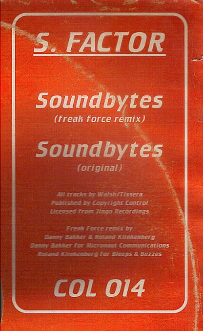S. Factor : Soundbytes (12")