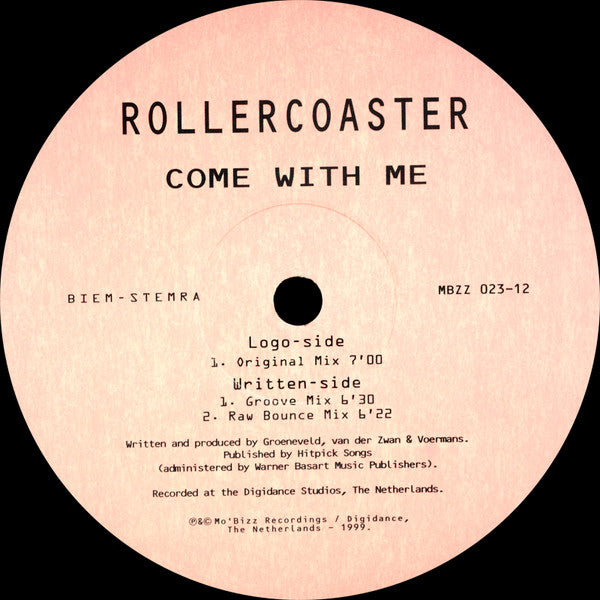 Rollercoaster : Come With Me (12")