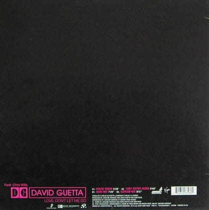 David Guetta Feat. Chris Willis : Love, Don't Let Me Go (12")