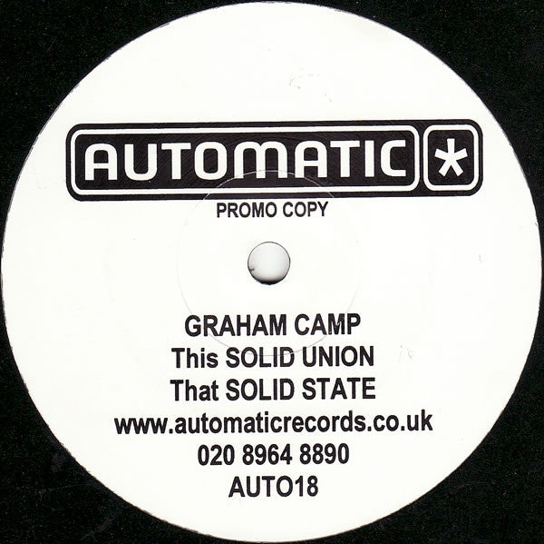 Graham Camp : Solid Union (12", Promo)