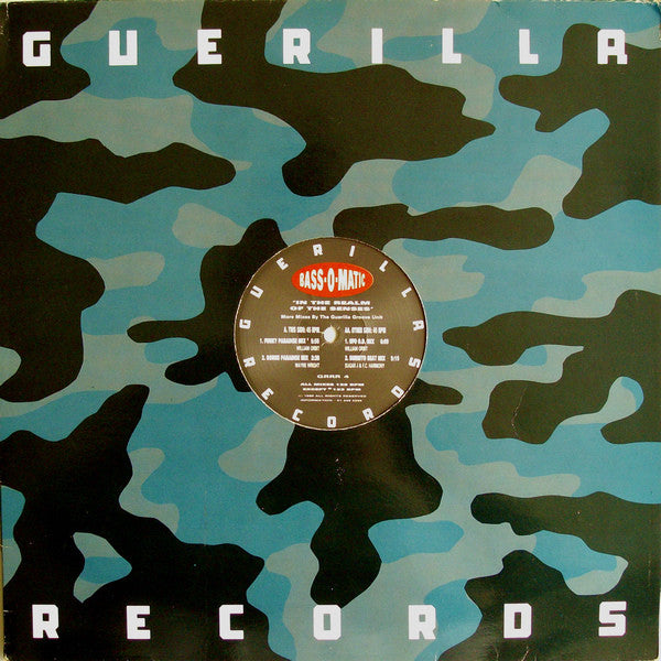 Bass-O-Matic* : In The Realm Of The Senses (More Mixes By The Guerilla Groove Unit) (12", RE)