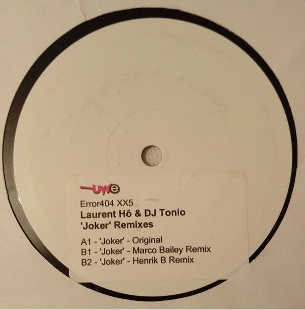 DJ Tonio & Laurent Hô : Jocker (12", Promo, W/Lbl, Sti)