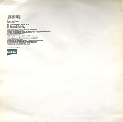 Snow Monkeys : Reachin (12", Promo)