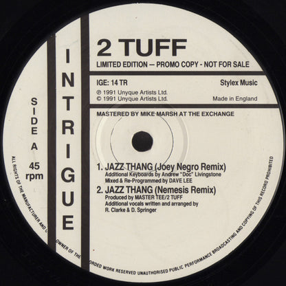 2 Tuff : Jazz Thang (Remixes) (12", Ltd, Promo)