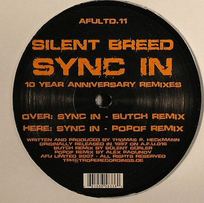 Silent Breed : Sync In (10 Year Anniversary Remixes) (12")