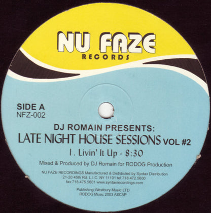DJ Romain : Late Night House Sessions Vol #2 (12")