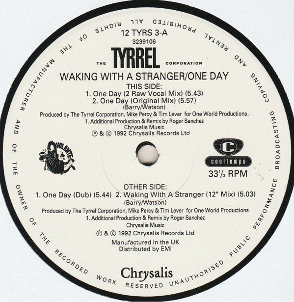 The Tyrrel Corporation : Waking With A Stranger / One Day (12", Single)