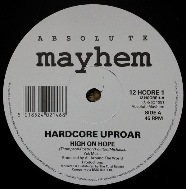 Hardcore Uproar : High On Hope (12")