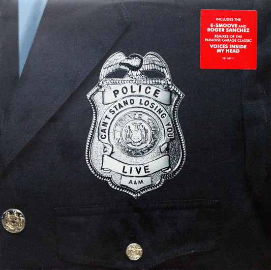 The Police : Can't Stand Losing You (Live) (12", Single)