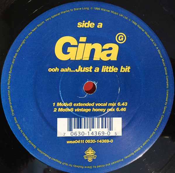 Gina G : Ooh Aah... Just A Little Bit (12", Single)