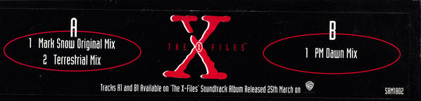 Mark Snow : The X-Files (12", Promo)