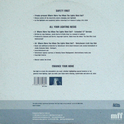 Freaks : Where Were You When The Lights Went Out? (12")