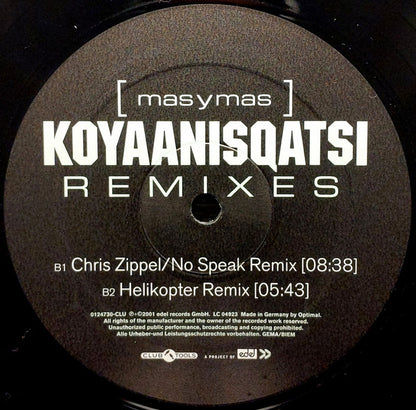 Mas Y Mas : Koyaanisqatsi (Remixes) (12")