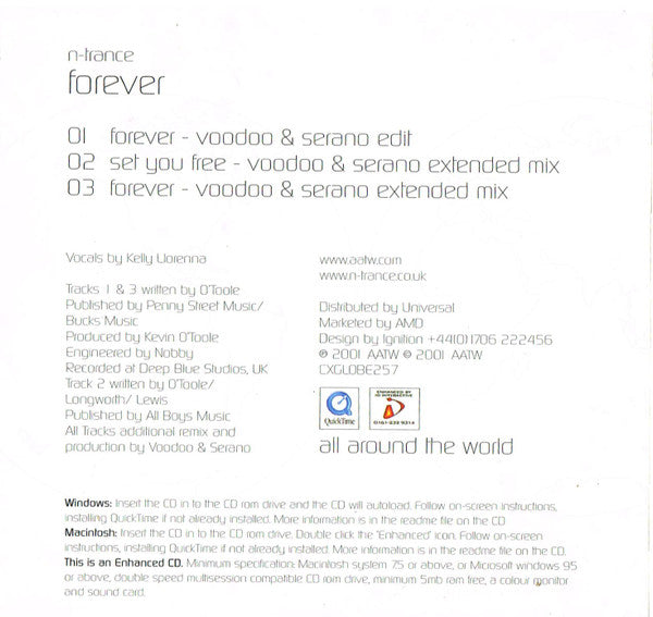 N-Trance : Forever (CD, Single, Enh)