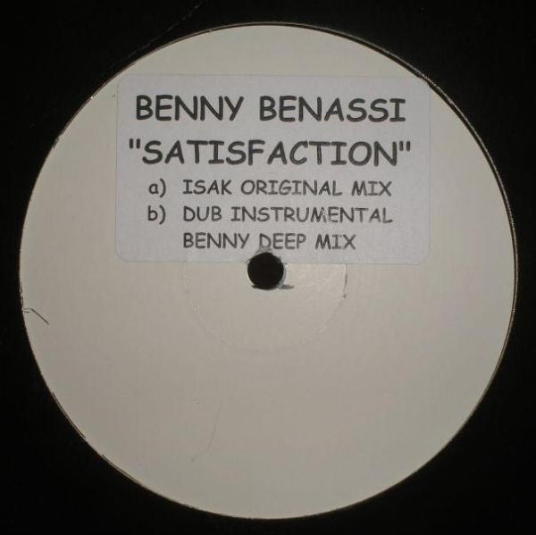 Benny Benassi : Satisfaction (12", W/Lbl, Sti)