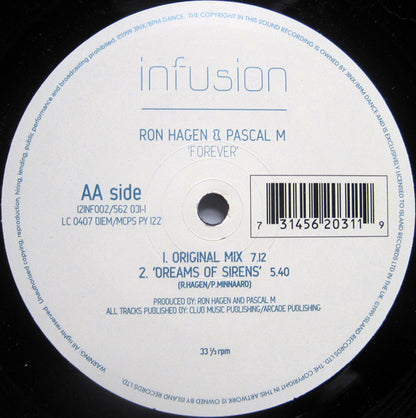 Ron Hagen & Pascal M* : Forever (12")