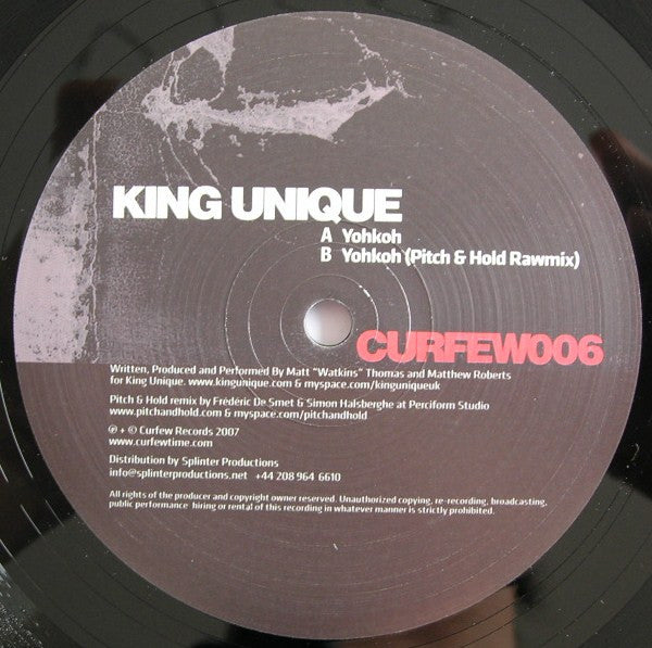 King Unique : Yohkoh (12")