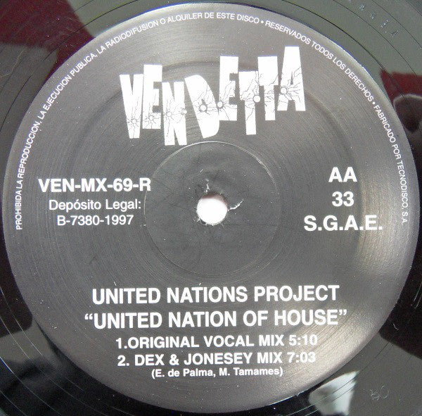 United Nations Project : United Nations Of House (Remix) (12")