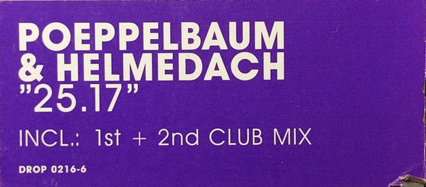 Poeppelbaum* & Helmedach* : 25.17 (12")
