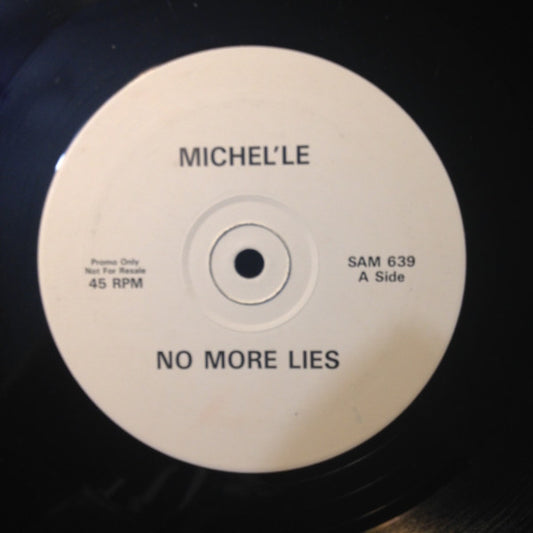 Michel'Le : No More Lies (12", Single, Promo)